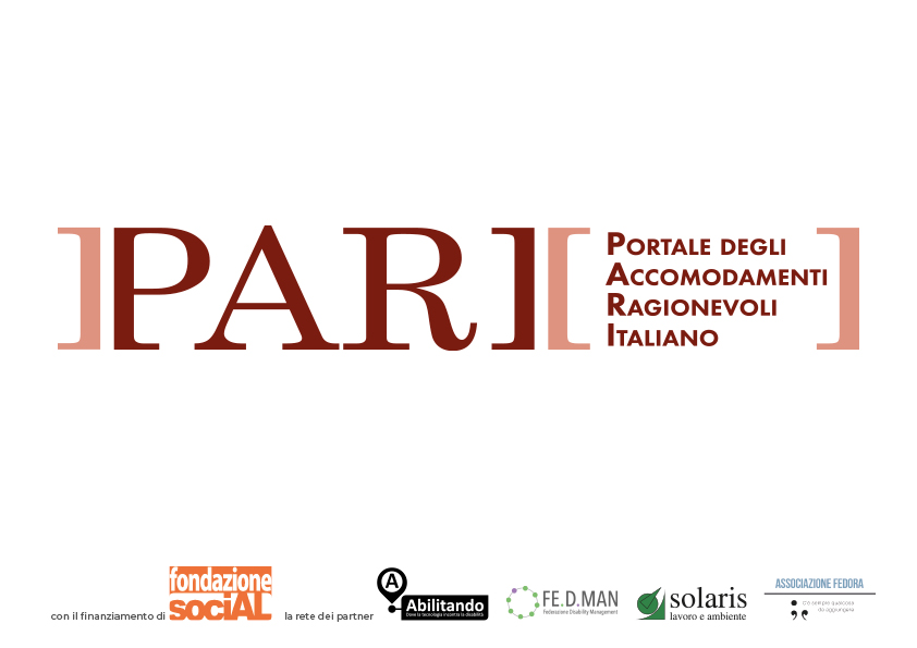 PARI Portale degli Accomodamenti Ragionevoli Italiano